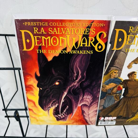 RA Salvatore's Demon Wars The Demon Awakens 1-3 Lot DDP 1st Print 2007 Prestige - Picture 4 of 4